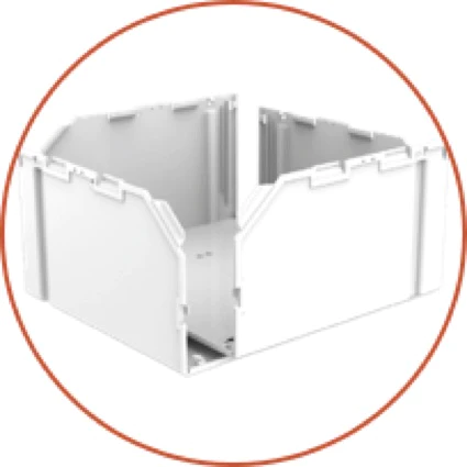 2GR Exposition Cage- 1 Door with White Grid Art. 315/FB1 - Image 4